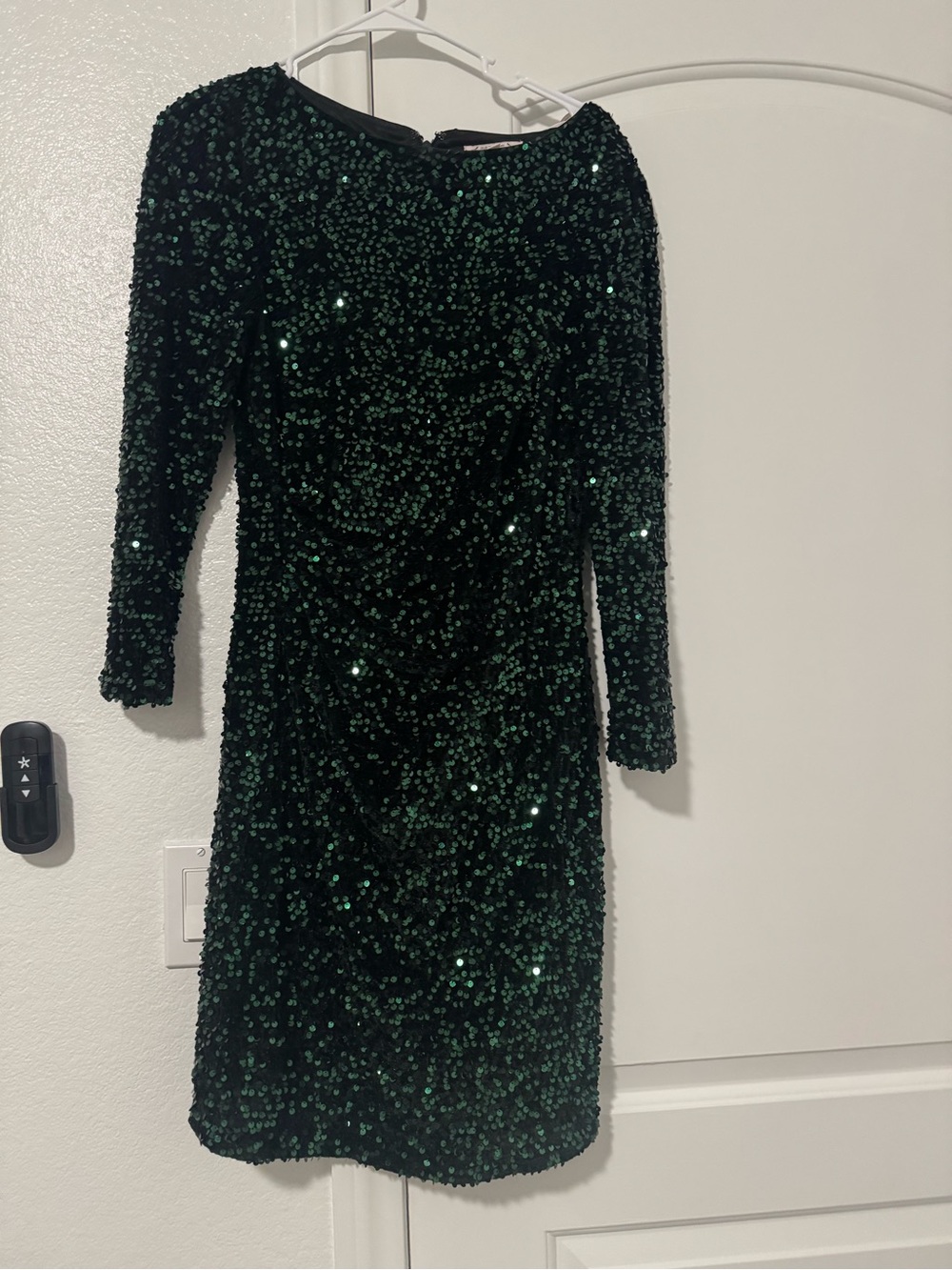 Nanette Lepore Green Sequin Midi Dress